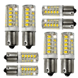 HQRP 8 pack BA15s Bayonet Base 33 LEDs SMD LED Bulb Cool White for #93 1141 1156 1073 1093 1129 Replacement
