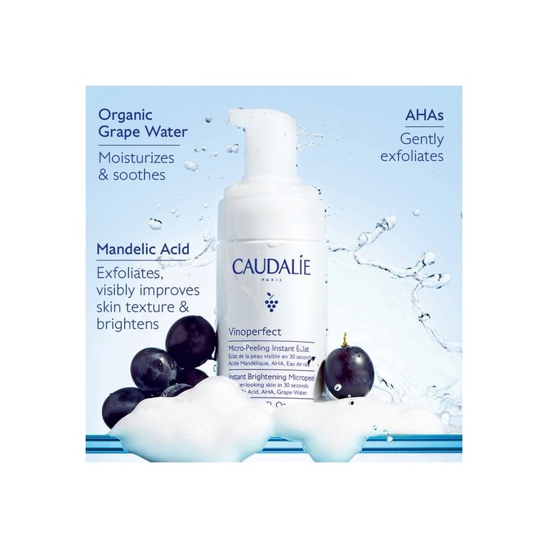Caudalie Vinoperfect Brightening Daily AHA Micropeel 93.6g / 꼬달리 비노퍼펙트