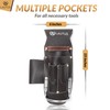 LAUTUS 5 Pockets Pliers & Hammer Holder| Oiled Tanned Leather