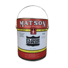 Matson Paint Products Floor-Grip Alkyd Non-Skid Deck and Walkway Coating, Light Gray, 1 Gallon