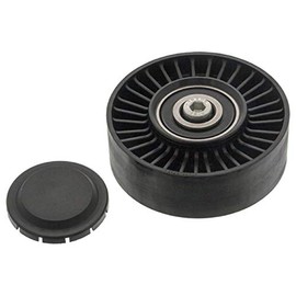 febi bilstein 34172 Pulley for V-Ribbed Belt with Screw Black