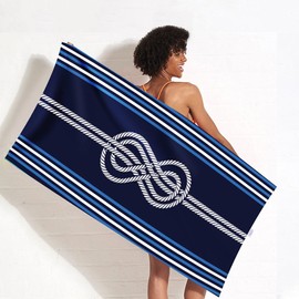 BonGu Beach Towel Sand Free 180x90cm 2 Pack with Travel Bag, Quick Dry Pool Towels Oversized Travel Towel Lightweight for Beach Party, Pool,Baths Large Towels (Retro & Lovina)