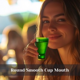 REFARICO Beer Bottle Shot Glasses Set of 4, 2oz Funny Shot Glasses, White Elephant Gifts for Adults, Glassware Drinking Glasses, Great for Home Bar and Party Favors