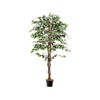 SlickBlue Tall Artificial Ficus Tree Indoor Faux Plant with 1008