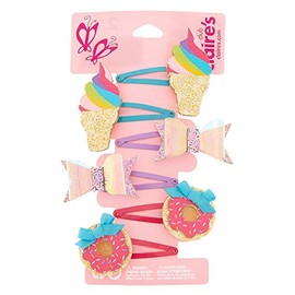 Claire's Club Girl's Claire's Club Sweet Treats Snap Hair Clips - 6 Pack