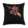 Kuhli Loach Low Poly Art Throw Pillow