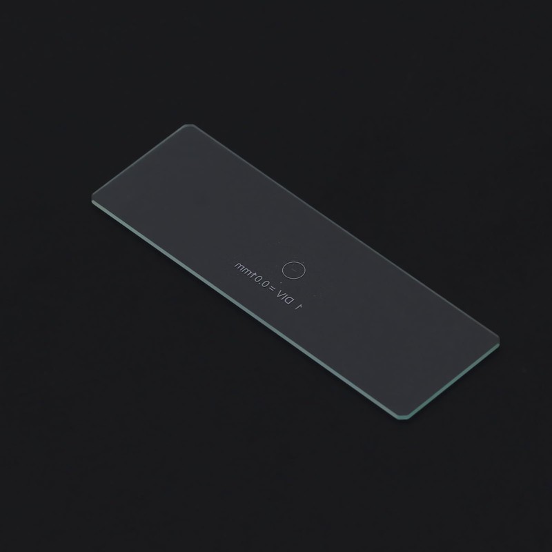 0.01mm Stage Micrometer Microscope Camera Calibration Slide Optical Glass Reticle