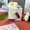QQSD Russia Flag Keychain Russian Key Ring, 2 Pack