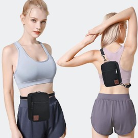 2-Zips Crossbody Bag Sling Purses Trendy,Convertible Multi Position Fanny Back Pack Cross Body Bag for Women/Men, A1-purple