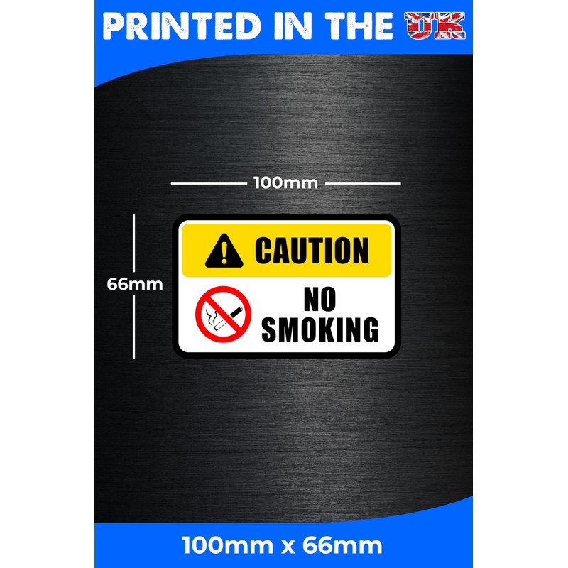 Caution Restricted Area Warning Stickers x10 Peel and Stick 100mm