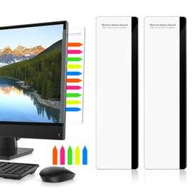 Computer Monitor Memo Board Screen Memo Board Monitor Monitors Memo Side Wall Computer Message Board for Computer PC Laptop TV Monitor Screens