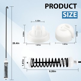 NTW4516FW2 NTW4516FW3 NTW4516FW1 NTW4605EW0 Washer Suspension Rod kit for A.mana Whirl.pool WTW4800BQ1 WTW4816FW2 WTW4816FW2 Models W10780045 Suspension Rods by TOMOON