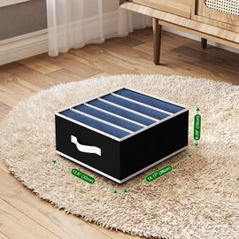 DIMJ Wardrobe Clothes Organizer, 6 Packs Fabric Closet Storage Organizer with Handles, Foldable Closet Organizers Dividers forfor Clothing Jeans Pants Sweater T-shirt