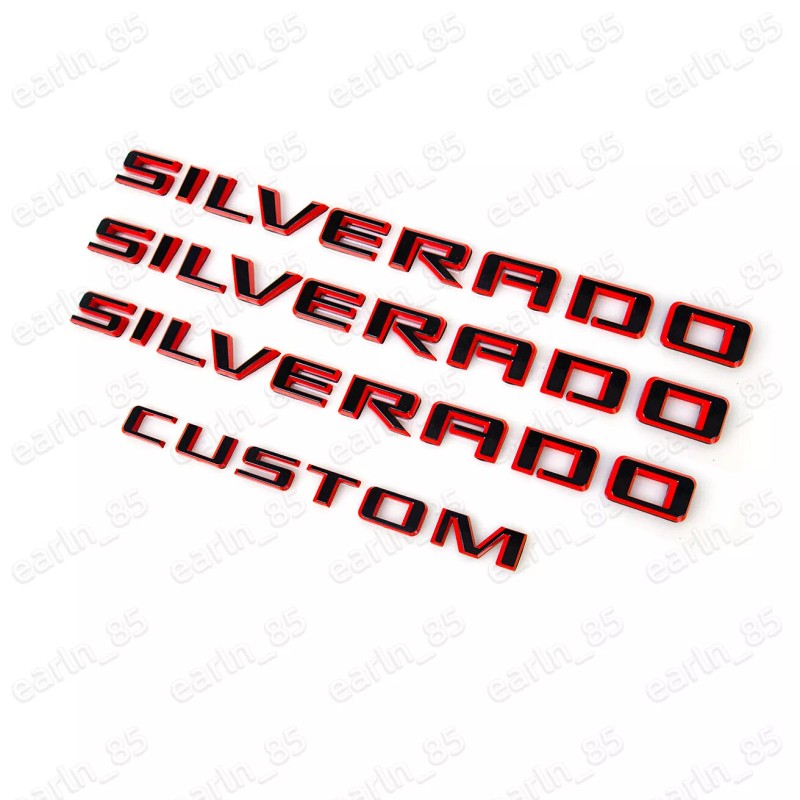 General Motors 2019-2025 Silverado 1500 Tailgate Letter Logo Emblem Badge