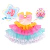 Star Twinkle Pretty Cure Style Colorful Ruffle Dress