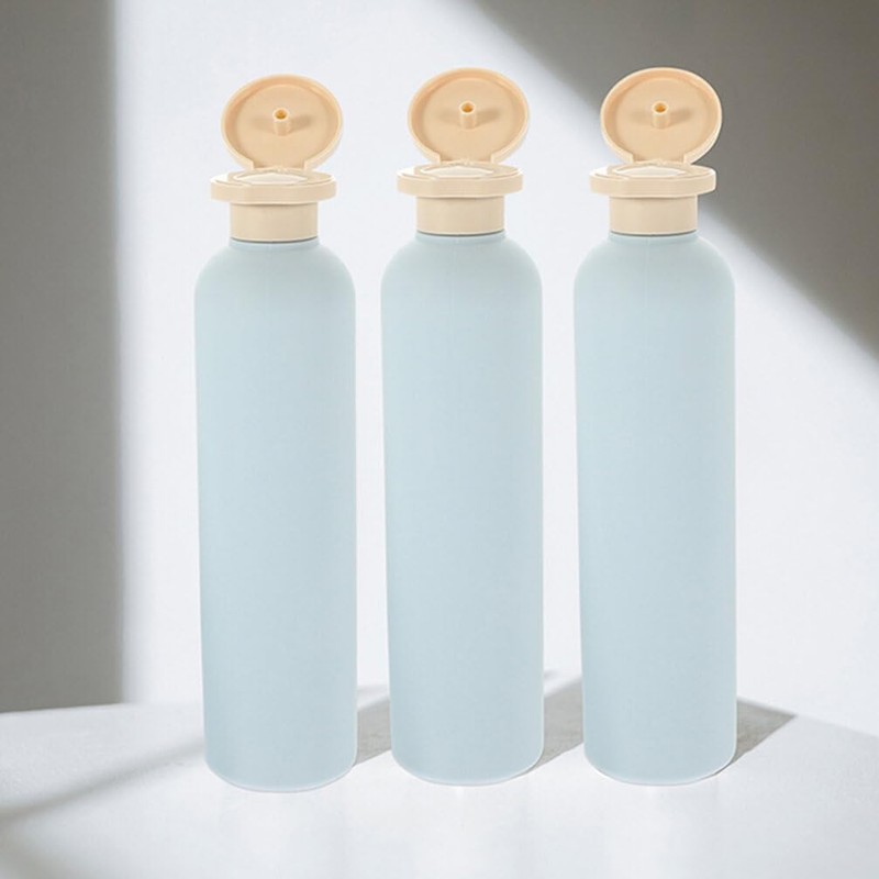 NOLITOY Travel Toiletry Bottles Set 4pcs Refillable Shampoo Dispenser Bottles