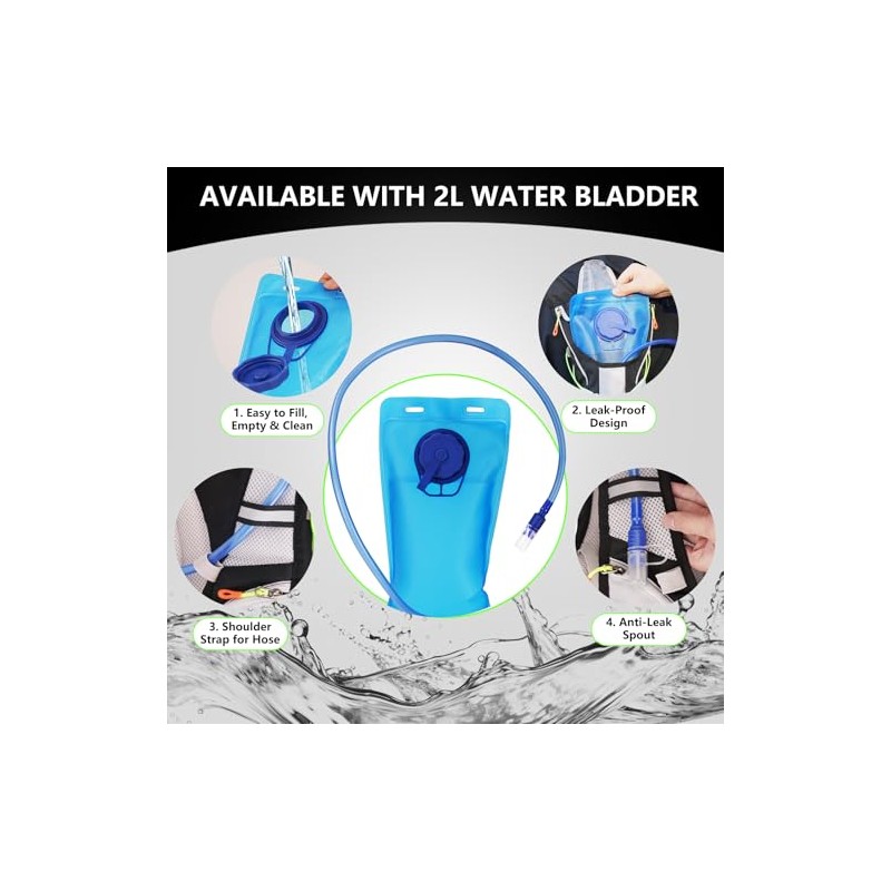 RISEMART Running Vest for Men and Women, Hydration Backpack, Running