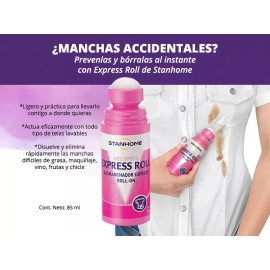 STANHOME Desmanchador de ropa express ROLL ON  para todo tipo de telas de ESTANHOME
