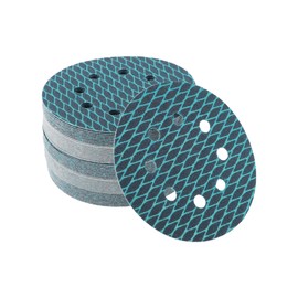 VekAuto 50 Pcs Sanding Discs, 5 Inch 8 Hole 100 Grit Hook and Loop Sandpaper Universal for Metal, Automotive Repair Durability and Flexibility Aluminum Oxide Soft Cloth Blue
