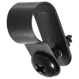 TA-VIGOR 100Pcs Nylon R-Type Cable Clamp Clips, 10.4mm Plastic Cable Clamp Assortment Kit Fastener, Plastic Wire Clamp Clips for Electrical Cable Wire Conduit Cable Management, Black