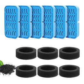 PETCHO 6-Pack Cat Water Fountain Filters Compatible with AONBOY Cat Water Fountain, Activated Carbon & Resin, Cat Fountain Filters Replacement for Cats & Dogs