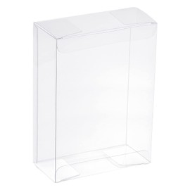 MECCANIXITY Plastic Retail Boxes 2"x4.4"x8" (52x112x204 mm) Gift Box with Protecting Film for Candy, Cookies, Christmas, Wedding, Party Wrapping Clear Pack of 3