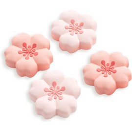 GeekShare Sakura Thumb Grips Compatible with Switch 2, Anti-Slip Silicone Switch 2 Joystick Caps with Original Design and Comfortable Grip(4PCS)