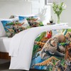 Funny Animals Bedding Set 3 Pieces Soft Lightweight Microfiber Zoo