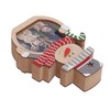 Luminous Christmas Ornament LED Light Emitting Wooden Christmas Decorations Ornaments