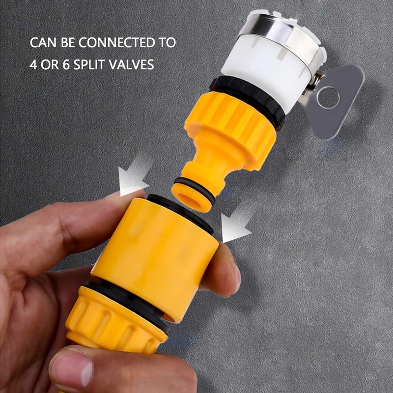 6 Pcs Tap Connector for Hose Pipe, Universal Hose Pipe