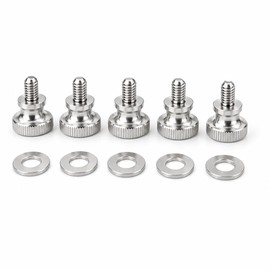 BLOOM SPIRITS VESA Monitor Screws, M4 x 6 mm, Set of 5, Washers Included, Compatible with Flat Monitors, Monitor Protection Design, Compatible with VESA75, VESA100, TV Wall Mounting, Fixing Monitor Arm