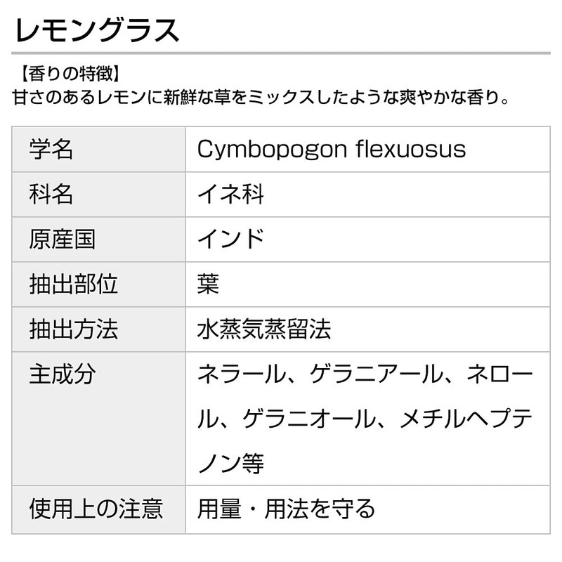 Lemongrass 1.0 fl oz (30 ml) Incent Essential Oil