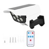 Solar LED Wall Light Simulated Camera Induction Lamp Remote Control