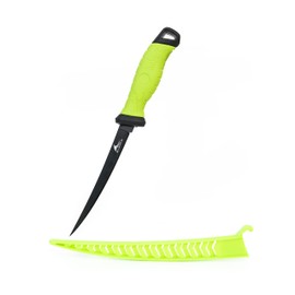 BLUEWING Fillet Knife 1pc Stainless-Steel Blade Fishing Filet Knife Boning Knife with Non-Slip Handles and Protective Sheath, Size 7 in