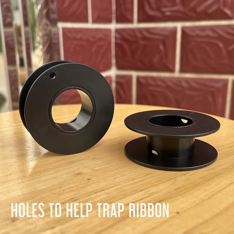 20 PC 2.16" Solid Plastic Ribbon Bobbins, Empty Spools for