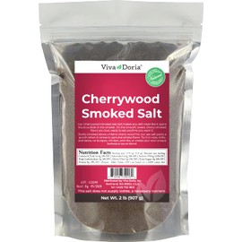 Viva Doria Cherrywood Smoked Sea Salt, Fine Grain, 2 lb Reclosable Bag