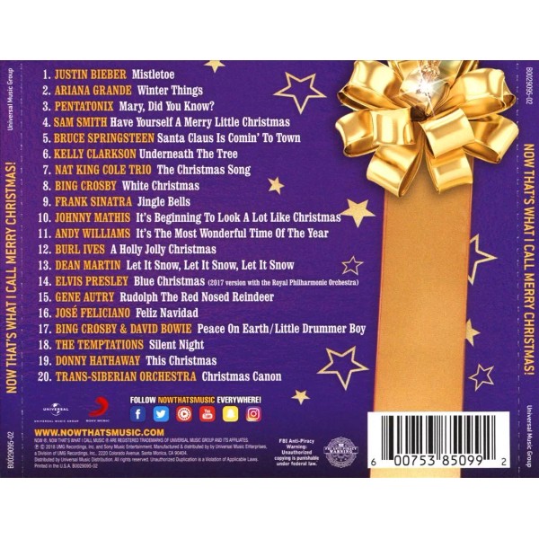 VARIOUS ARTISTS - NOW THAT'S WHAT I CALL MERRY CHRISTMAS