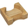 CounterArt Wooden Coaster Holder Constructed of Light Oak Wood Will
