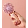 Mini Ventilador Portátil Recargable Ventilador De Mano Color Rosa