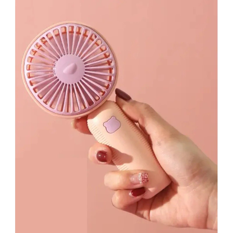 Mini Ventilador Portátil Recargable Ventilador De Mano Color Rosa