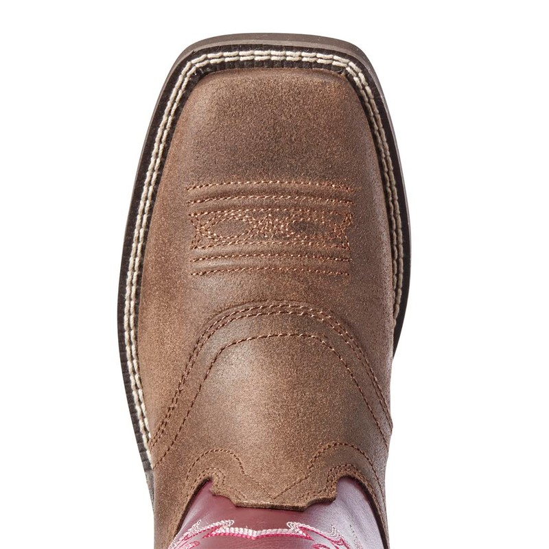 ARIAT BMVY9 Womens Delilah Western Boot Java/Burgundy 8