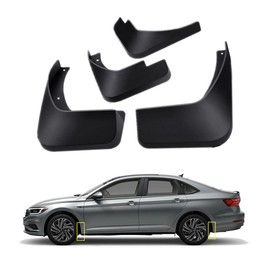 Mud Flaps Kit for 2024 Volkswagen VW Jetta 2019-2023 Mud Splash Guard Front and Rear 4-PC Set by TOPGRIL