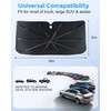 [2025 Upgrade] Weektic Windshield Sun Shade [UPF50+ Crystal Nano Reflector]