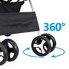 SEGAWE Pet Stroller Dog Cat Stroller Foldable Carrier Jogger for
