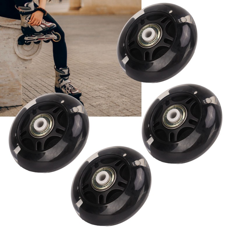4 PCS Inline Skate Flash Wheel Roller Skate PU Wheels