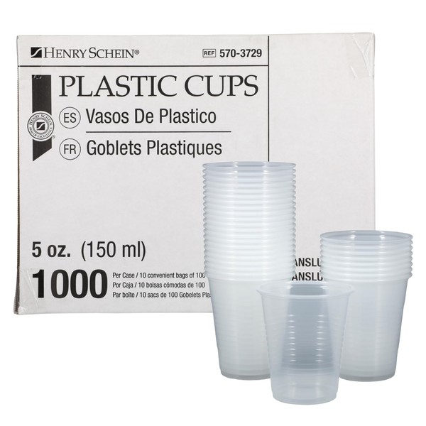Henry Schein 5 oz Translucent Disposable Drinking Cups – Double