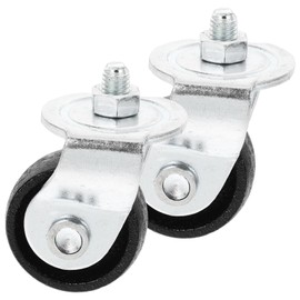 Mikinona 2 Pieces Heavy Duty Caster Wheels for Trolley Jack Replacement Wheels for Hydraulic Trolley Jack Tonnes Load Capacity Robust and Durable for Garages and Car Accessories