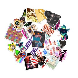 Sticker Pack 20 Personal Lola Ninja Queen Super Snail Polaris Sticker Naba Panda Wash Day Sodium Citrate Nacho Cheese