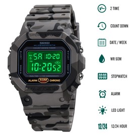 VIGOROSO Digital Watch for Women, Mens Digital Watch Men Waterproof Watches for Men Womens Camouflage Watch