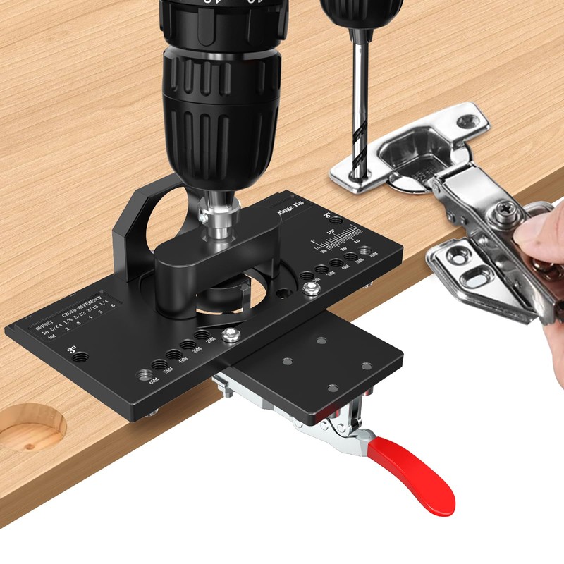 M-T Concealed Hinge Jig, 35mm Metal Cabinet door Hinge Jig